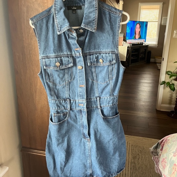 Lulu's Blue Denim Mini Dress - Picture 1 of 1